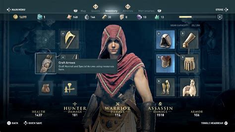 assassin's creed odyssey crafting arrows.